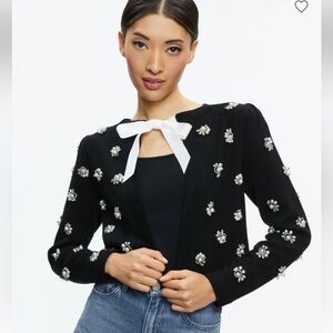 Alice and Olivia Trina Embellished Cardigan